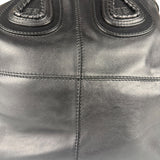 Givenchy Vintage Black Leather Nightinagale Braided Handles Hobo Bag