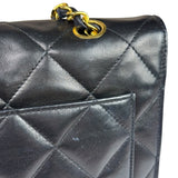 Chanel Black Quilted Leather Envelope Flap Bag Early 90's