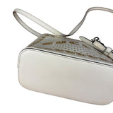 Gucci White Leather Stars Guccy Mini 2Way Bag
