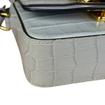 Chloé Mini Grey Croc Embossed C 2Way Bag
