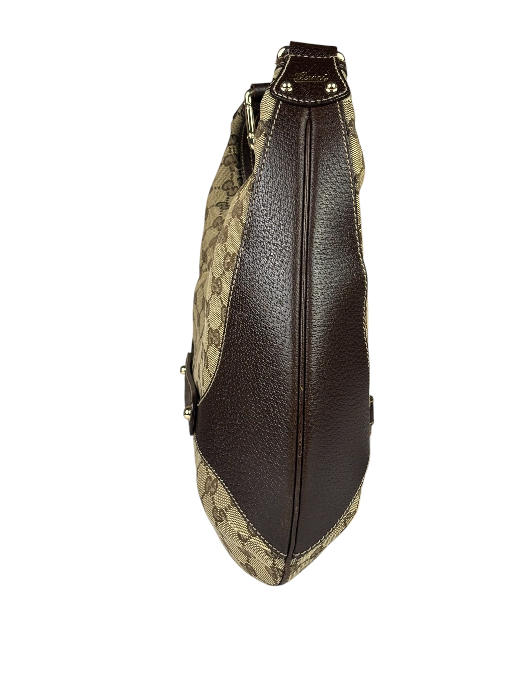 Gucci Brown GG Bamboo Amalfi Hobo Bag