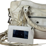 Balenciaga Ivory Leather Classic City Bag