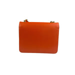 Gucci Orange Leather Small Dollar Interlocking G Shoulder Bag
