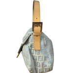 Fendi Vintage Blue Zucca Print Baguette