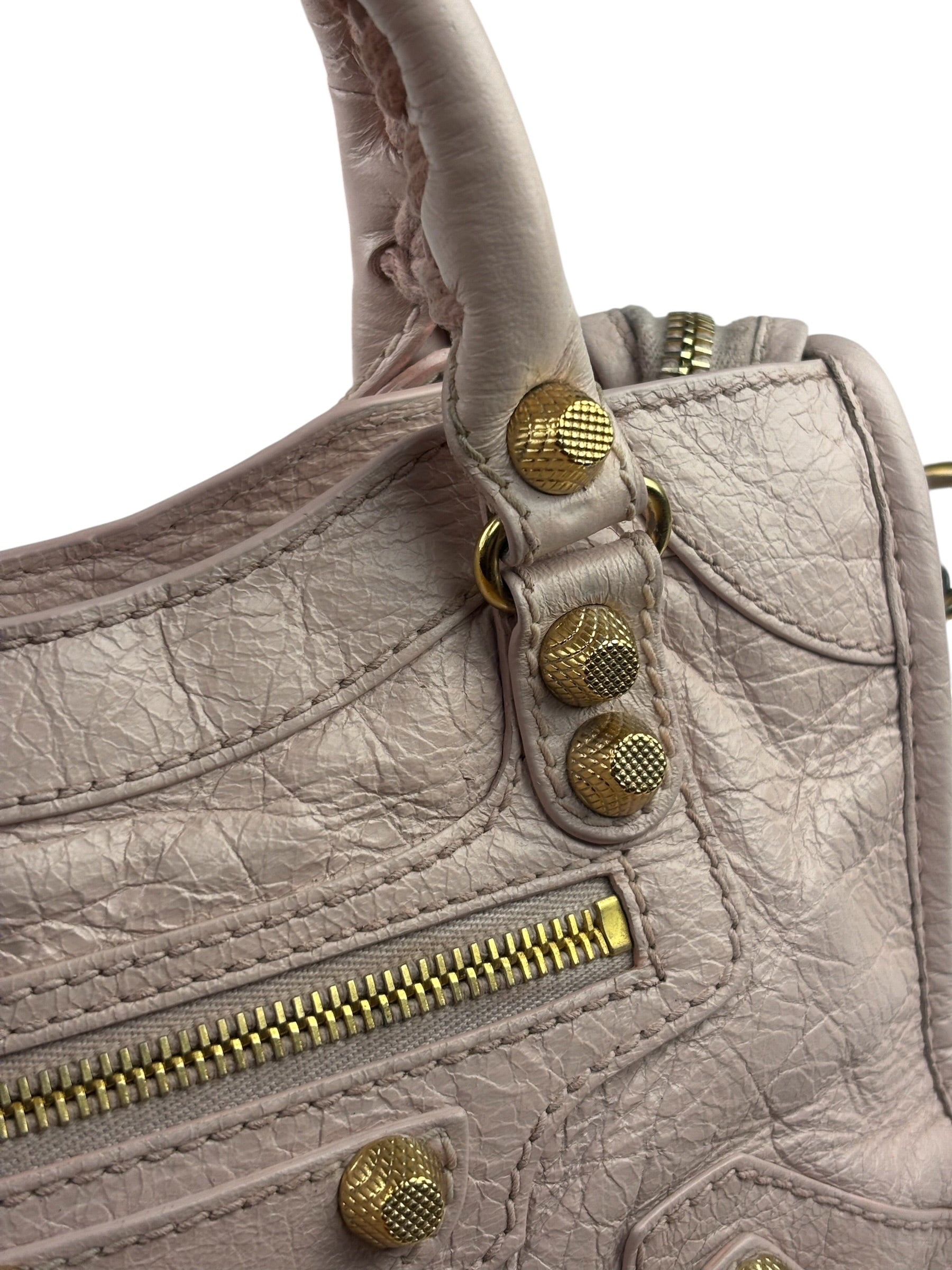Balenciaga Pink Leather Le City Two-Way Bag