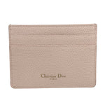 Christian Dior Nude Pink Leather Card Holder