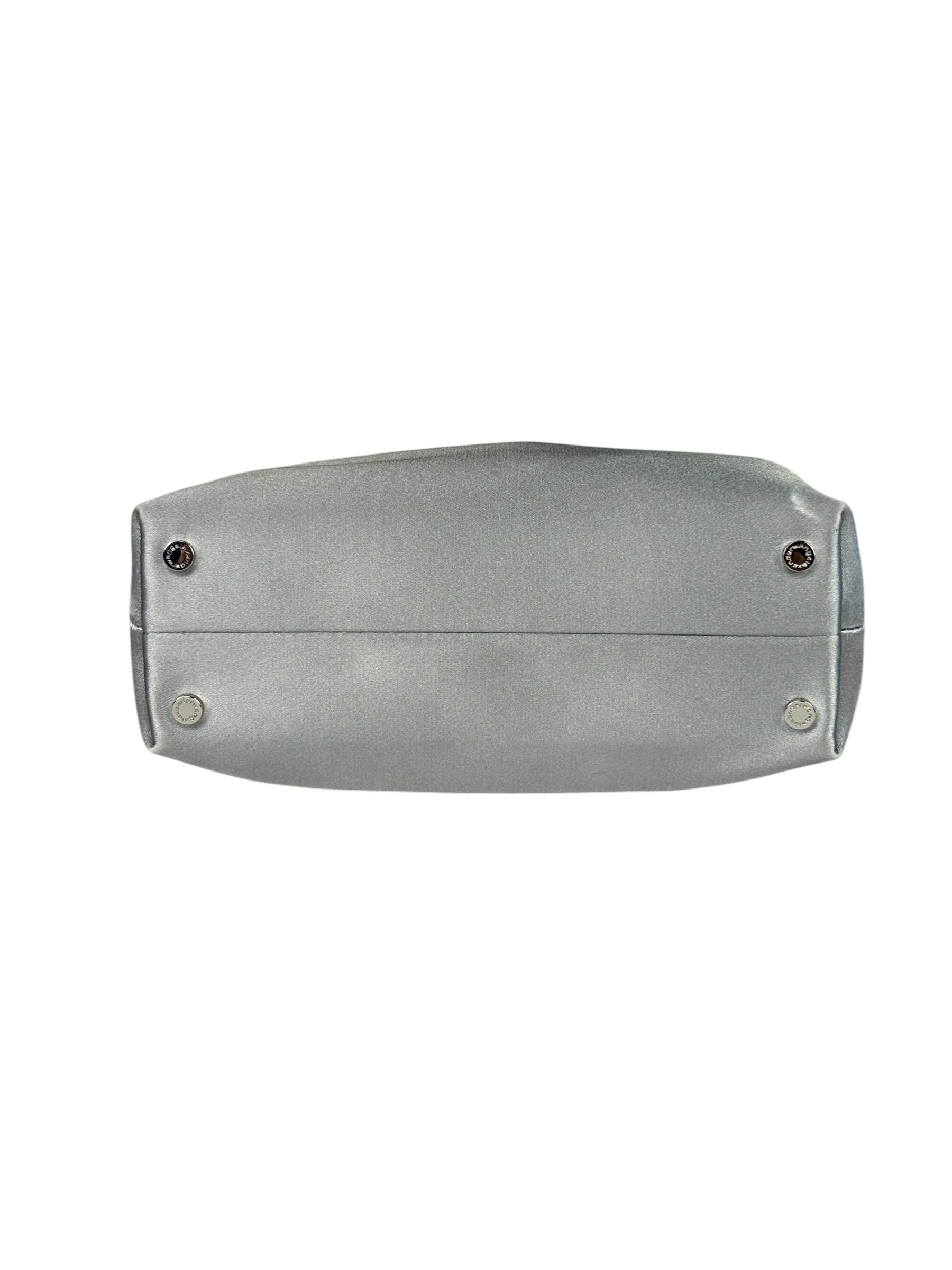 Alexander Wang Silver Satin Heiress Pouch
