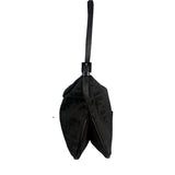 Fendi Black Leather Trim Zucca Mamma Baguette