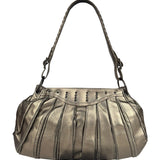 Bottega Veneta Metallic Pleated Shoulder Bag
