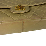 Chanel Vintage Beige Clair Quilted Leather Classic Flap Bag 2004