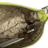 Coach Vintage Green Suede Shoulder Bag