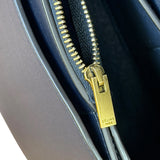 Celine Navy Blue/Burgundy Medium Frame Shoulder Bag