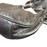 Balenciaga Silver Leather Le Cagole Shoulder Bag