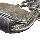 Balenciaga Silver Leather Le Cagole Shoulder Bag
