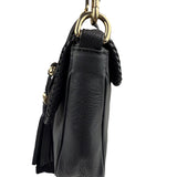 Gucci Black Leather Marrakech Evening Shoulder Bag