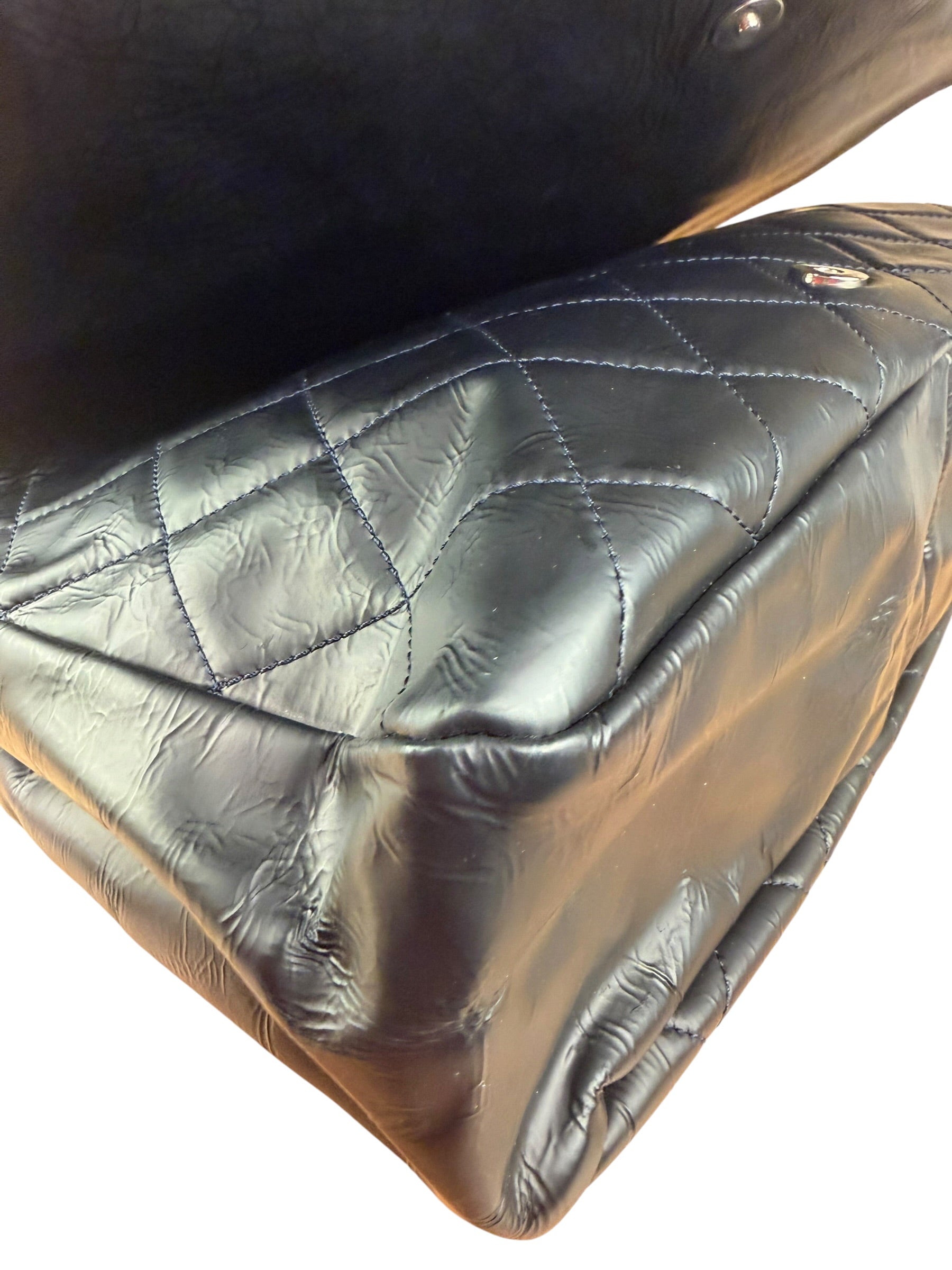 Chanel Black Leather Reissue 2.55 Flap Shoulder Bag 1999