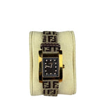 Fendi Tank Brown Dial FF Strap
