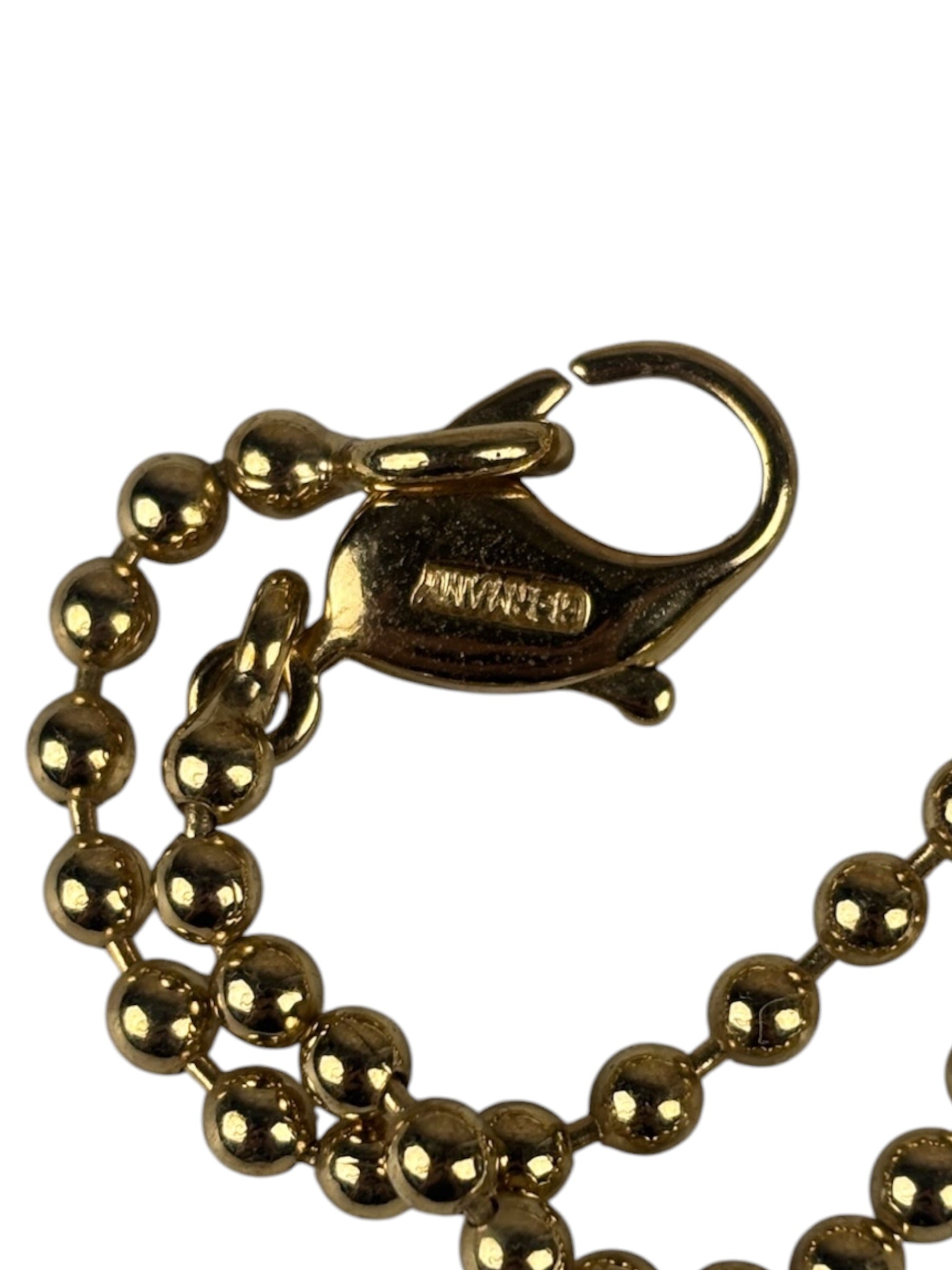 Christian Dior Vintage Gold Plated Beaded Necklace