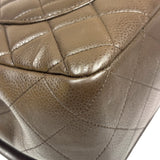 Chanel Chocolate Brown Caviar Quilted Flap Bag 2009