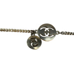 Chanel Vintage Double Medallion Charm Bracelet