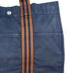 Hermes Vintage Large Navy Canvas Tote