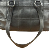 Chanel Black Leather Chocolate Bar Shoulder Bag 2004