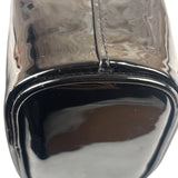 Prada Black Patent Leather Mini Chain Pouch