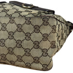 Gucci Vintage Brown Canvas GG Shoulder Bag