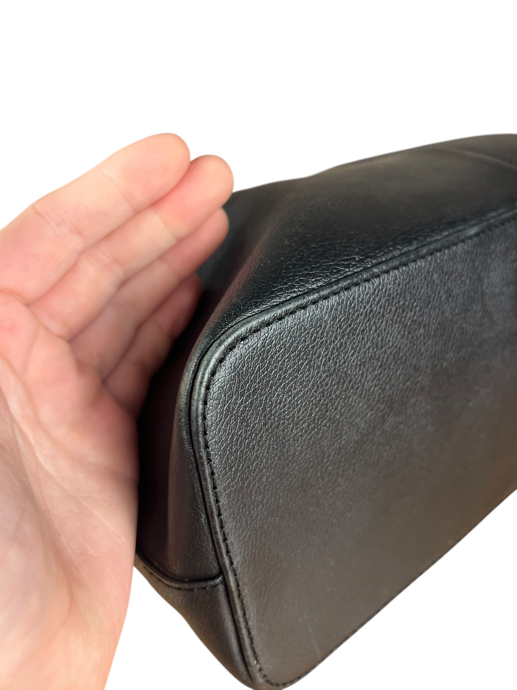 Burberry Black Leather Shoulder Tote