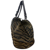Fendi Vintage Tiger Print Canvas Bowler Bag