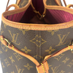 Louis Vuitton Monogram Neverful MM Pink Canvas-Lined Tote Bag