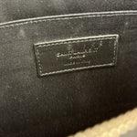 Yves Saint Laurent Black Grain De Poudre Zipped Tablet Holder