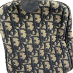 Christian Dior Vintage Canvas Monogram Trotter Oblique Boston Hand Bag
