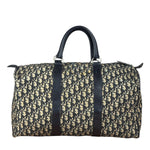 Christian Dior Vintage Navy Blue Trotter Boston Handbag
