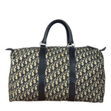 Christian Dior Vintage Navy Blue Trotter Boston Handbag