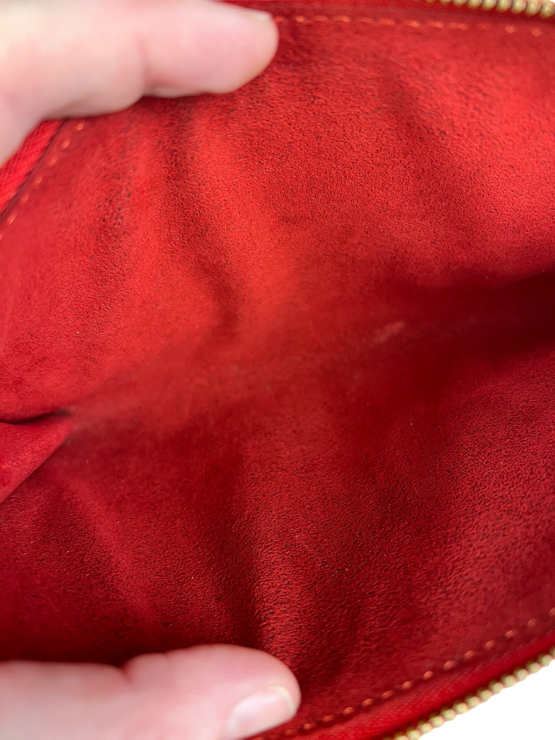 Louis Vuitton Red Epi Pochette