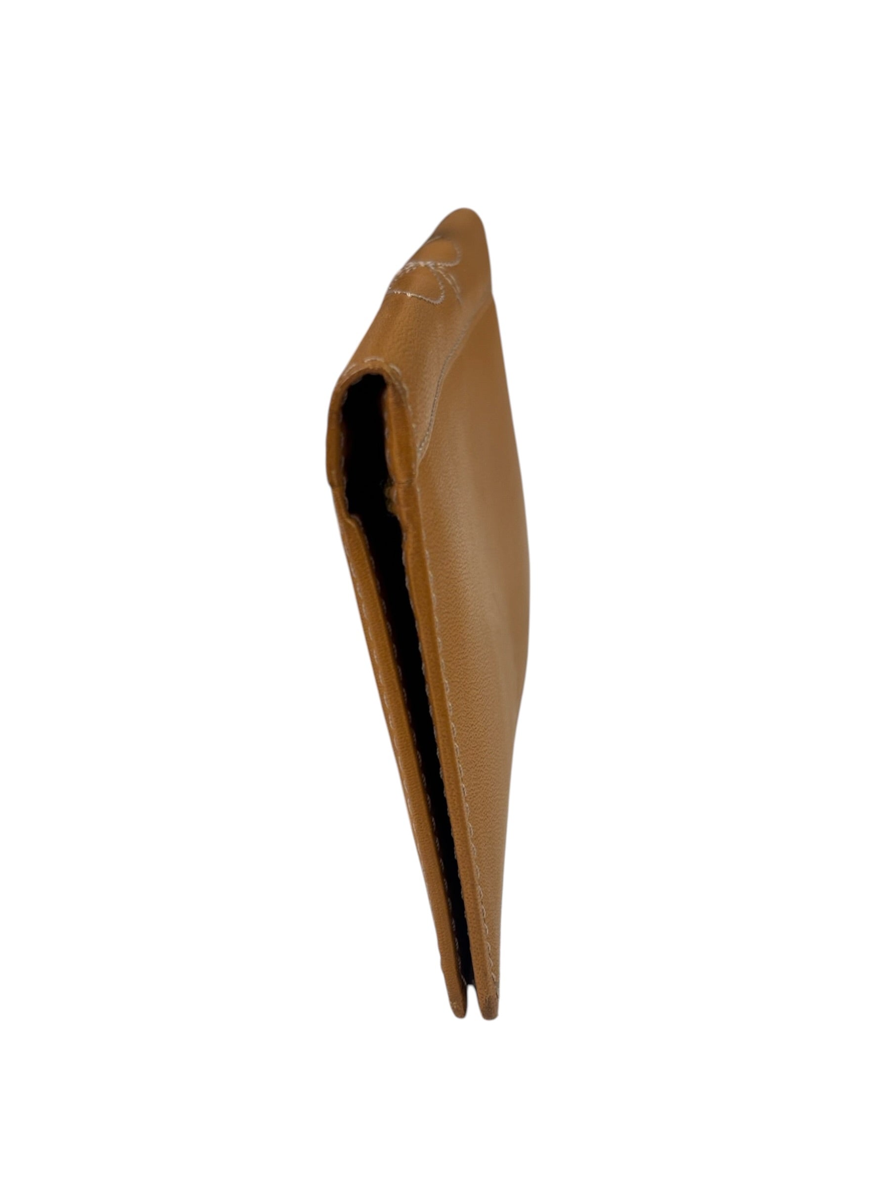 Kenzo Brown Leather Bi-Fold Long Wallet