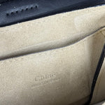 Chloé Suede Black Leather Faye Mini Bracelet Bag