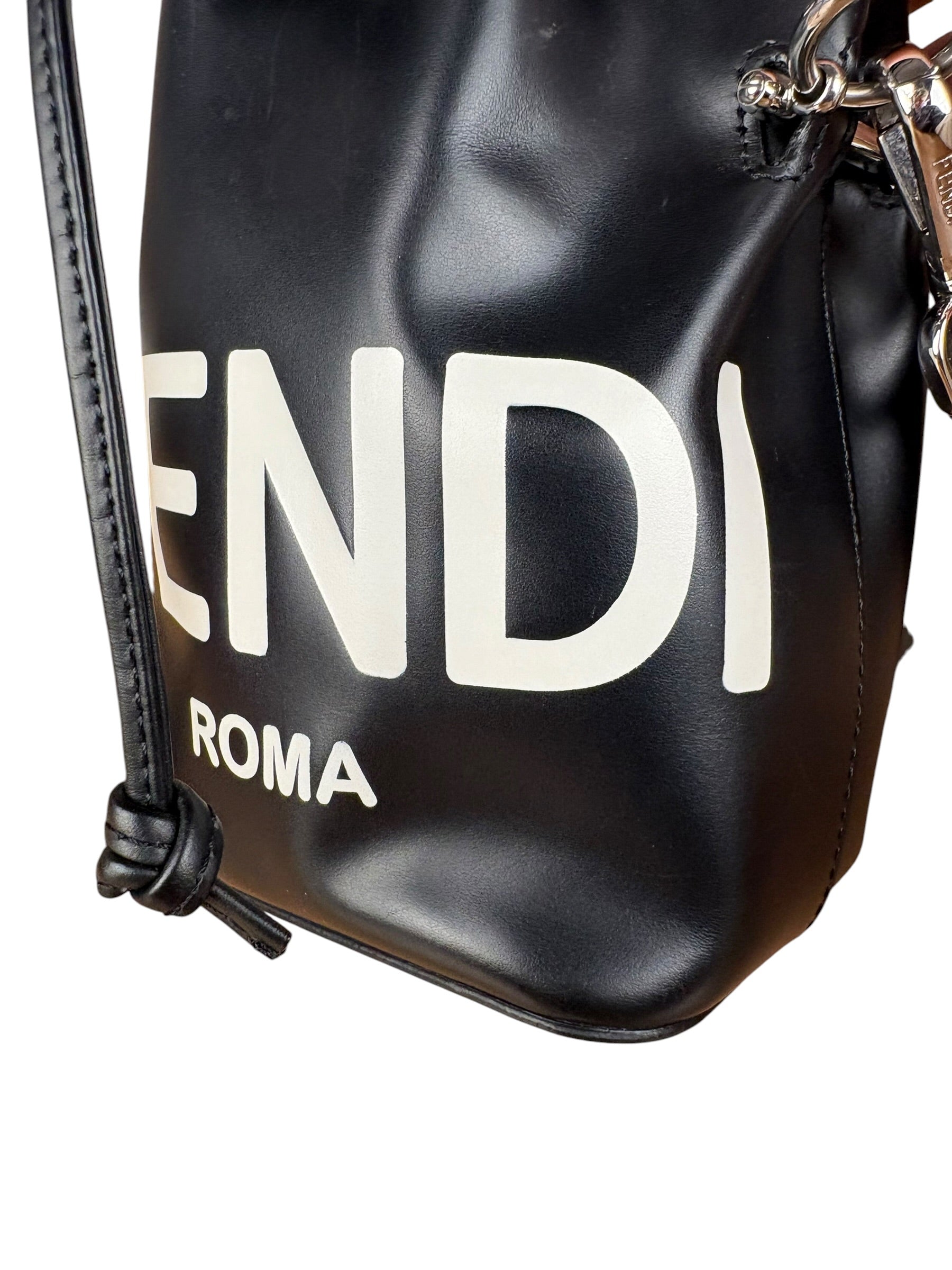 Fendi Black Mon Trésor Mini Bucket Bag