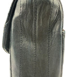 Chanel Black Quilted Lambskin Half Moon Flap 1989