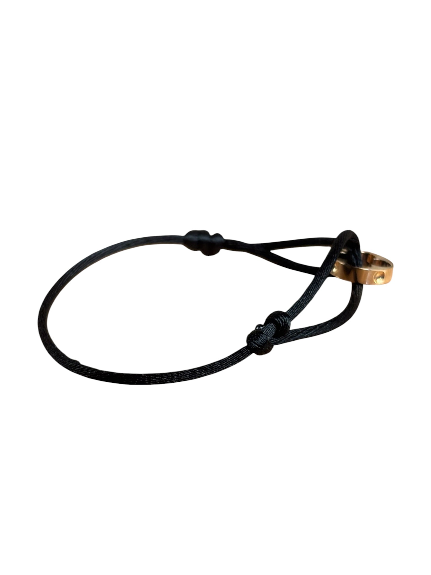 Louis Vuitton Black Empriente Cord Bracelet
