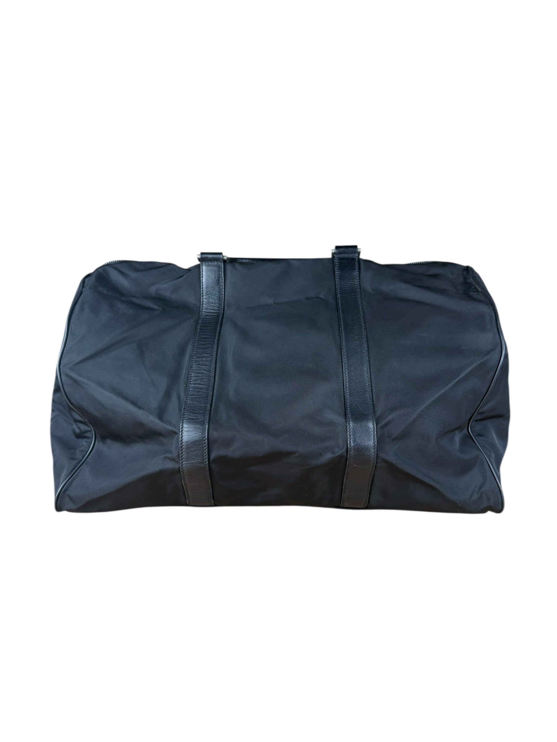 Prada Black Nylon Weekender Bag