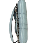 Gucci Blue Leather Horsebit Chain Shoulder Bag