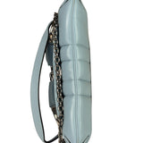 Gucci Blue Leather Horsebit Chain Shoulder Bag