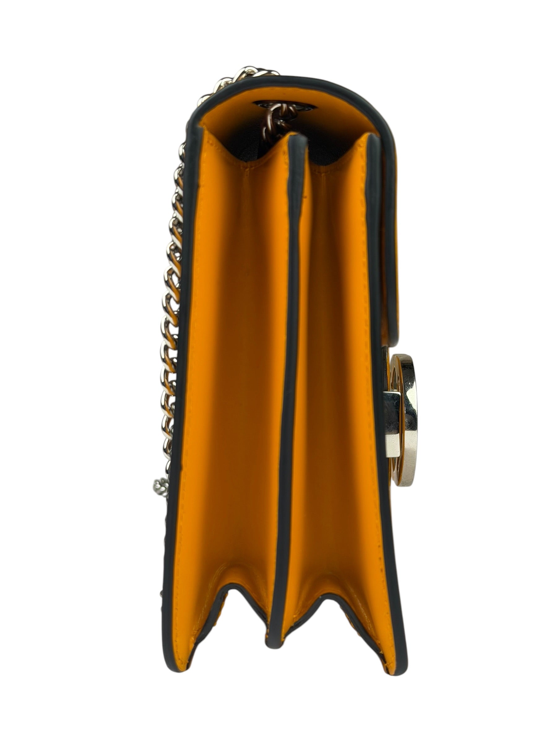 Gucci Orange GG Polished Leather Shoulder Bag
