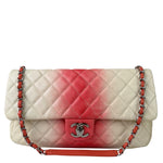 Chanel Quilted Caviar Ivory/Pink Ombre Jumbo Flap 2013