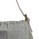 Fendi Vintage Metallic Jacquard Mini Baguette