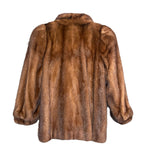 Messala Vintage Dark Brown Mink Fur Coat