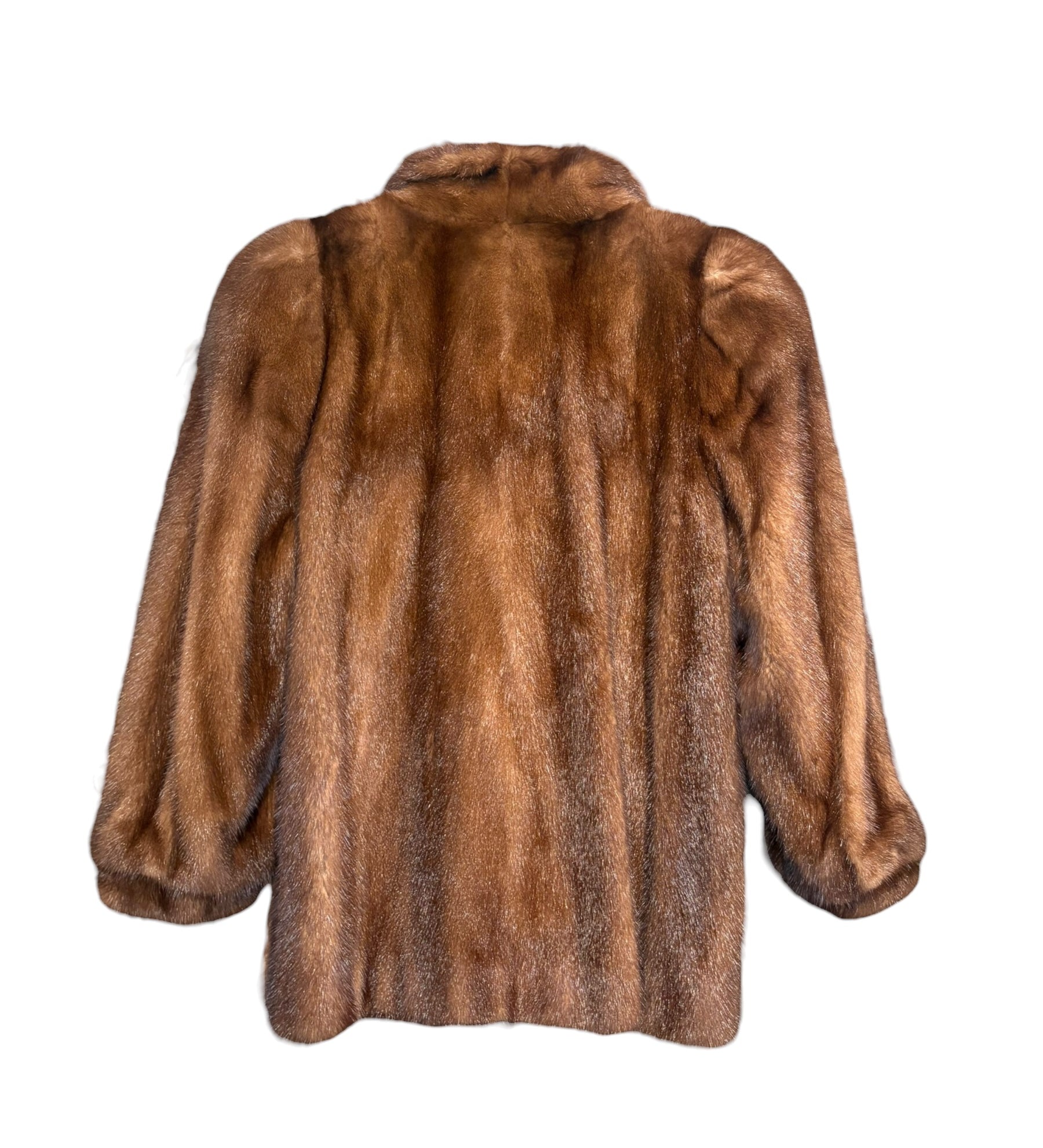 Messala Vintage Dark Brown Mink Fur Coat