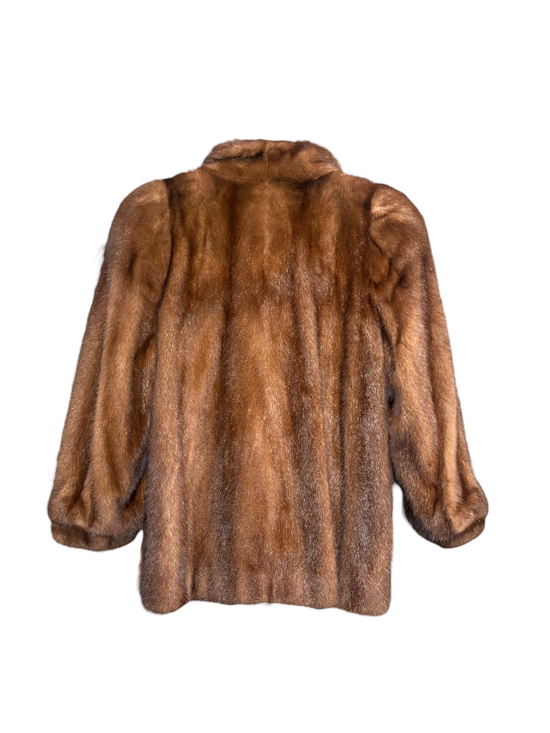Messala Vintage Dark Brown Mink Fur Coat